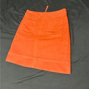 Boden Orange A-Line Mini Skirt for Casual Resort Wear